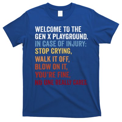 Welcome to the Gen X Playground Generation X 1980 Millennial T-Shirt