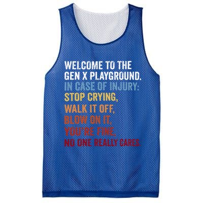 Welcome to the Gen X Playground Generation X 1980 Millennial Mesh Reversible Basketball Jersey Tank