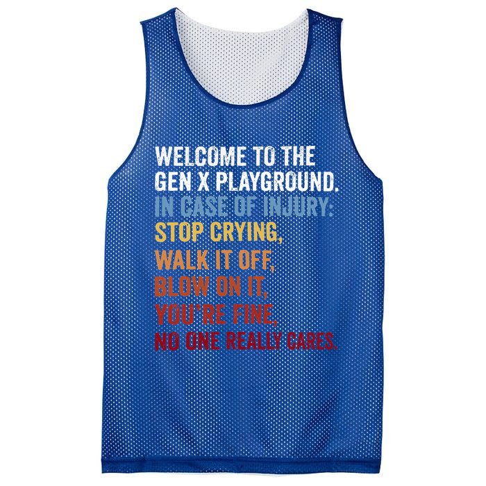 Welcome to the Gen X Playground Generation X 1980 Millennial Mesh Reversible Basketball Jersey Tank