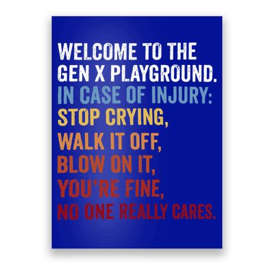 Welcome to the Gen X Playground Generation X 1980 Millennial Poster