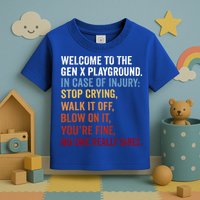 Welcome to the Gen X Playground Generation X 1980 Millennial Toddler T-Shirt