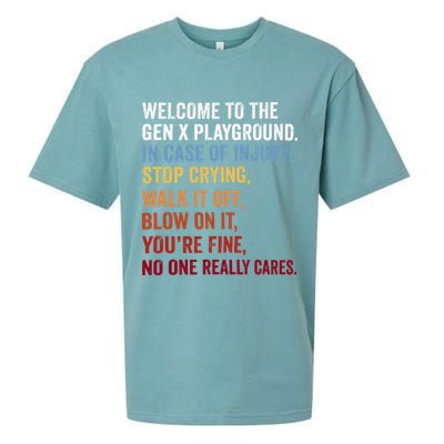 Welcome to the Gen X Playground Generation X 1980 Millennial Sueded Cloud Jersey T-Shirt