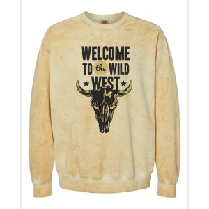 Welcome To The Wild West Colorblast Crewneck Sweatshirt