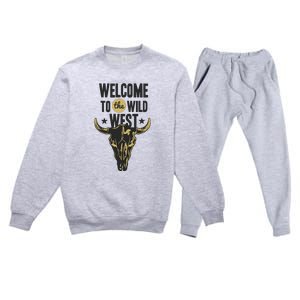 Welcome To The Wild West Premium Crewneck Sweatsuit Set