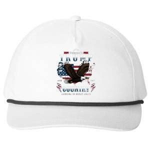 Welcome To Trump Country Usa Bald Eagle Snapback Five-Panel Rope Hat