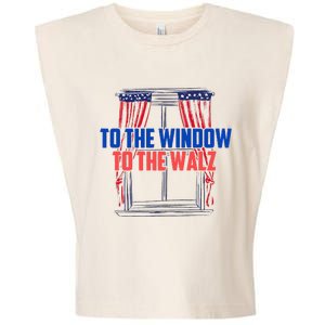 Window To The Walz Harris President Kamala Harris Waltz 2024 Garment-Dyed Women's Muscle Tee