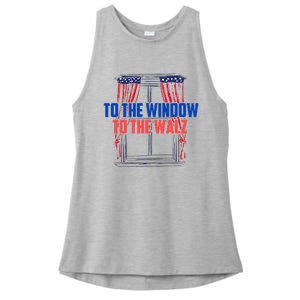 Window To The Walz Harris President Kamala Harris Waltz 2024 Ladies PosiCharge Tri-Blend Wicking Tank