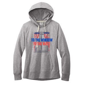 Window To The Walz Harris President Kamala Harris Waltz 2024 Women's Fleece Hoodie