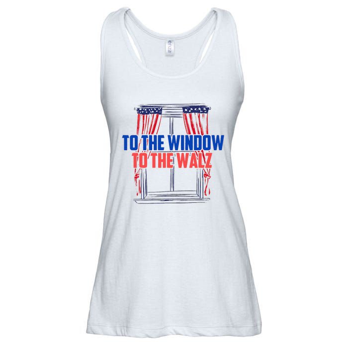 Window To The Walz Harris President Kamala Harris Waltz 2024 Ladies Essential Flowy Tank