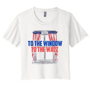 Window To The Walz Harris President Kamala Harris Waltz 2024 Women's Crop Top Tee