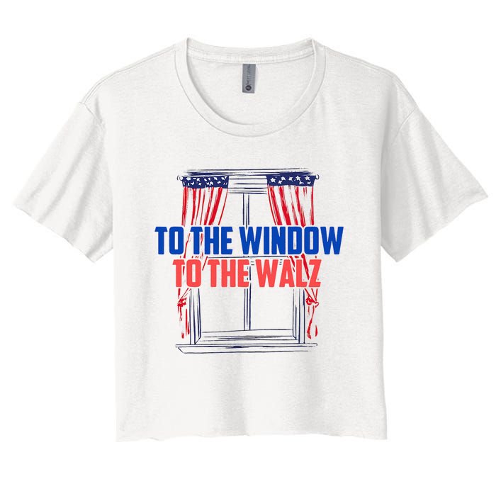 Window To The Walz Harris President Kamala Harris Waltz 2024 Women's Crop Top Tee