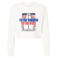 Window To The Walz Harris President Kamala Harris Waltz 2024 Cropped Pullover Crew