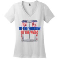 Window To The Walz Harris President Kamala Harris Waltz 2024 Women's V-Neck T-Shirt