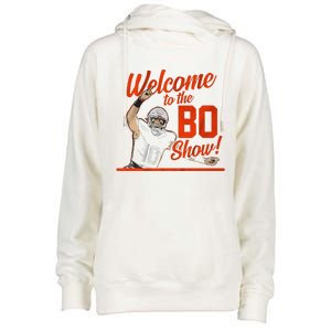 Welcome To The Bo Show Nix Womens Funnel Neck Pullover Hood