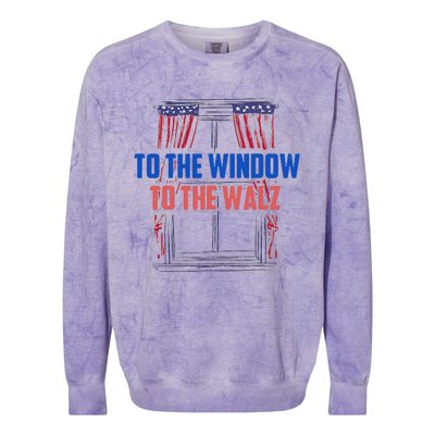 Window To The Walz Harris President Kamala Harris Waltz 2024 Colorblast Crewneck Sweatshirt