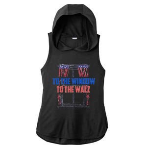 Window To The Walz Harris President Kamala Harris Waltz 2024 Ladies PosiCharge Tri-Blend Wicking Draft Hoodie Tank