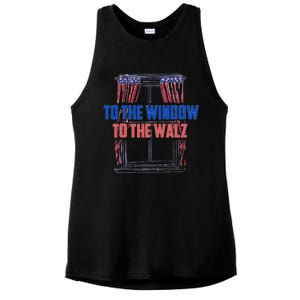 Window To The Walz Harris President Kamala Harris Waltz 2024 Ladies PosiCharge Tri-Blend Wicking Tank