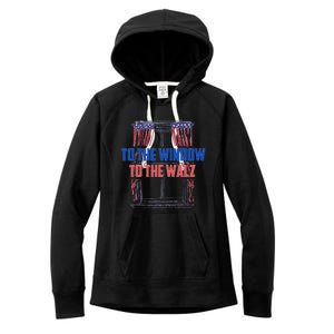 Window To The Walz Harris President Kamala Harris Waltz 2024 Women's Fleece Hoodie