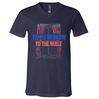 Window To The Walz Harris President Kamala Harris Waltz 2024 V-Neck T-Shirt