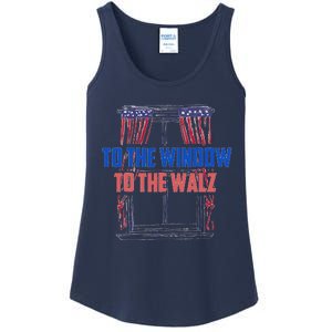 Window To The Walz Harris President Kamala Harris Waltz 2024 Ladies Essential Tank