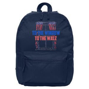 Window To The Walz Harris President Kamala Harris Waltz 2024 16 in Basic Backpack