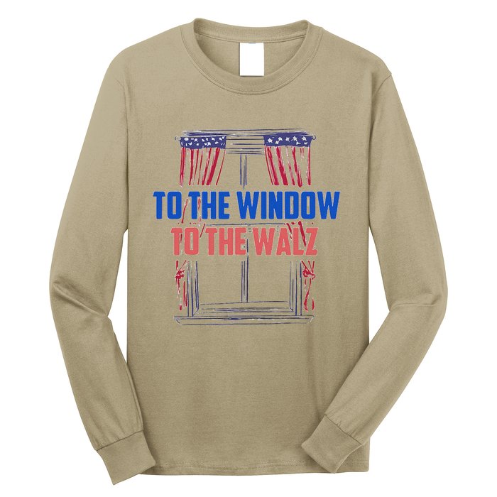 Window To The Walz Harris President Kamala Harris Waltz 2024 Long Sleeve Shirt