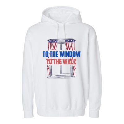 Window To The Walz Harris President Kamala Harris Waltz 2024 Garment-Dyed Fleece Hoodie