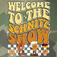 Welcome To The Schnitz Show Oktoberfest Retro Groovy Legacy Tie Dye Trucker Hat