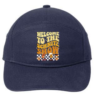 Welcome To The Schnitz Show Oktoberfest Retro Groovy 7-Panel Snapback Hat