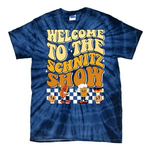 Welcome To The Schnitz Show Oktoberfest Retro Groovy Tie-Dye T-Shirt