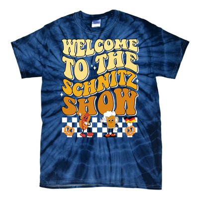 Welcome To The Schnitz Show Oktoberfest Retro Groovy Tie-Dye T-Shirt