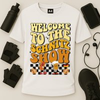 Welcome To The Schnitz Show Oktoberfest Retro Groovy Performance Shirt