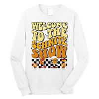Welcome To The Schnitz Show Oktoberfest Retro Groovy Long Sleeve Shirt