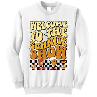 Welcome To The Schnitz Show Oktoberfest Retro Groovy Sweatshirt