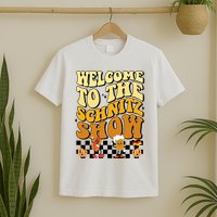 Welcome To The Schnitz Show Oktoberfest Retro Groovy T-Shirt