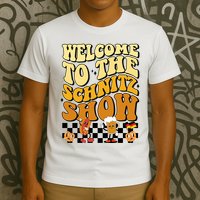 Welcome To The Schnitz Show Oktoberfest Retro Groovy T-Shirt