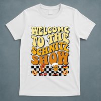 Welcome To The Schnitz Show Oktoberfest Retro Groovy T-Shirt
