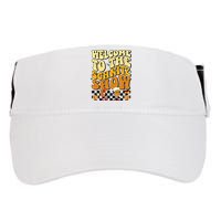 Welcome To The Schnitz Show Oktoberfest Retro Groovy Adult Drive Performance Visor