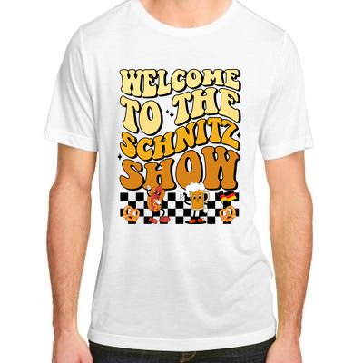 Welcome To The Schnitz Show Oktoberfest Retro Groovy Adult ChromaSoft Performance T-Shirt