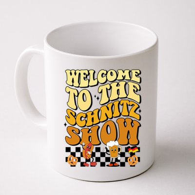 Welcome To The Schnitz Show Oktoberfest Retro Groovy Mug