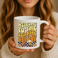 Welcome To The Schnitz Show Oktoberfest Retro Groovy Mug