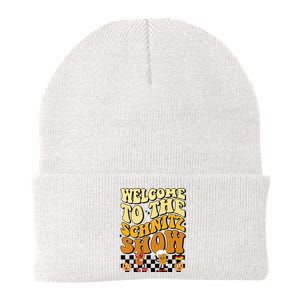 Welcome To The Schnitz Show Oktoberfest Retro Groovy Knit Cap Winter Beanie