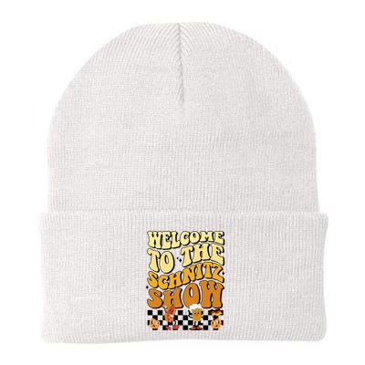 Welcome To The Schnitz Show Oktoberfest Retro Groovy Beanie