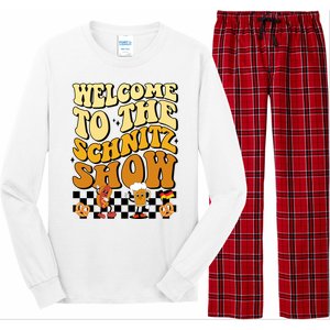 Welcome To The Schnitz Show Oktoberfest Retro Groovy Long Sleeve Pajama Set