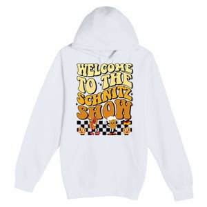 Welcome To The Schnitz Show Oktoberfest Retro Groovy Premium Pullover Hoodie