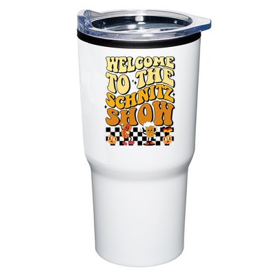 Welcome To The Schnitz Show Oktoberfest Retro Groovy Tumbler