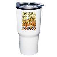 Welcome To The Schnitz Show Oktoberfest Retro Groovy Tumbler