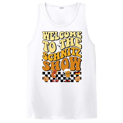 Welcome To The Schnitz Show Oktoberfest Retro Groovy PosiCharge Competitor Tank