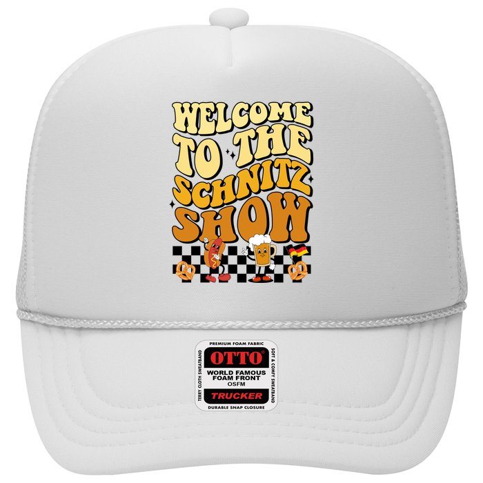 Welcome To The Schnitz Show Oktoberfest Retro Groovy Hat