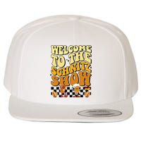 Welcome To The Schnitz Show Oktoberfest Retro Groovy Wool Snapback Cap